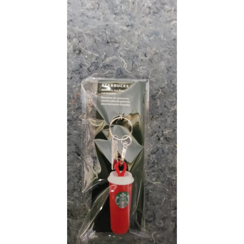 Christmas 2025 Red Cup Keychain‎ Reviable Hot Cup Lid Stopper